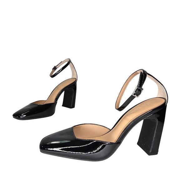 On 34th Women's Dareen Two-Piece Pumps - Black Patent - Picture 1 of 7